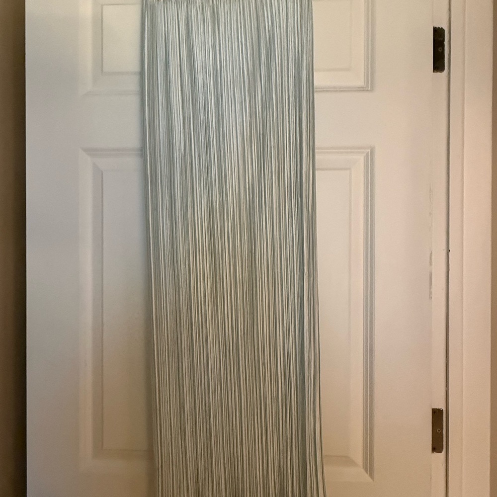 Issey Miyake Shimmering Mint Pleated Skirt